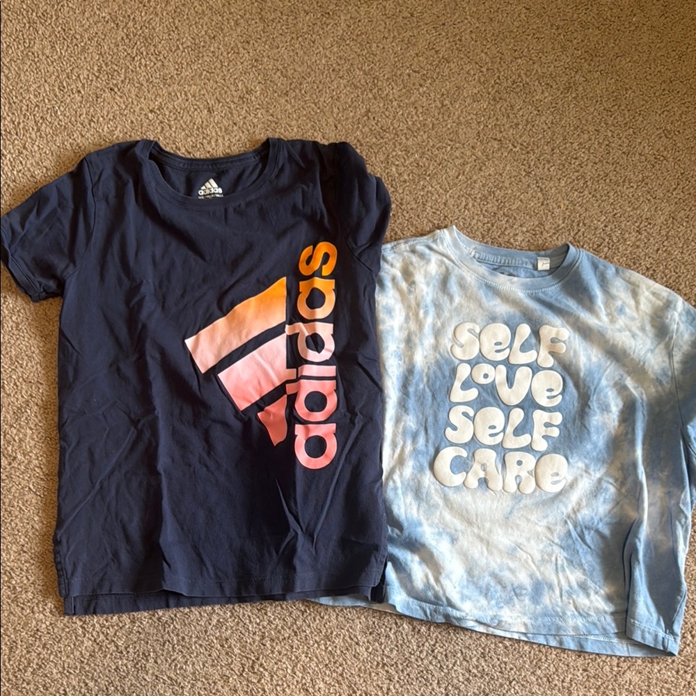 Blue Short Sleeve Tees youth M